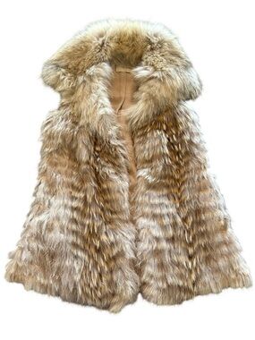 Yves Salomon 100% real coyote fur vest